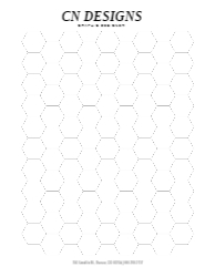 8.5" x 11" - Large Hex Grid | 1" Hex Tiles
