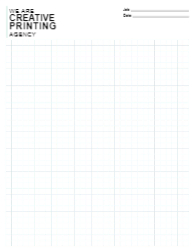 8.5" x 11" - .25" grid | Wont-Copy Blue | 4 squares per inch