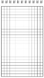 Top Bind - Grid Sheets - Spiral Bound Notebook/Journal | 4