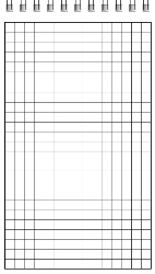 Top Bind - Grid Sheets - Pattern - Spiral Bound Notebook/Journal | 4