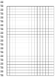 Left Bind - Grid Sheets - Spiral Bound Notebook/Journal | 5