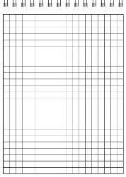 Top Bind - Grid Sheets - Pattern - Spiral Bound Notebook/Journal | 5