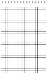 Top Bind - Grid Sheets - Spiral Bound Notebook/Journal | 5.5