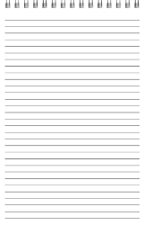 Top Bind - Lined Sheets - Photo - Spiral Bound Notebook/Journal | 5.5