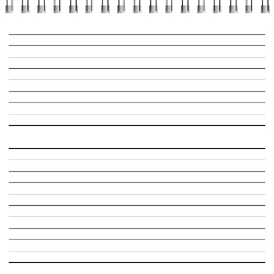 Top Bind - Lined Sheets - Spiral Bound Notebook/Journal | 6
