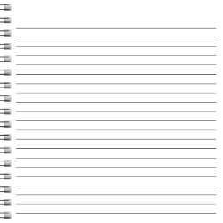 Left Bind - Lined Sheets - Pattern - Spiral Bound Notebook/Journal | 6