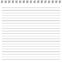 Top Bind - Lined Sheets - Pattern - Spiral Bound Notebook/Journal | 6