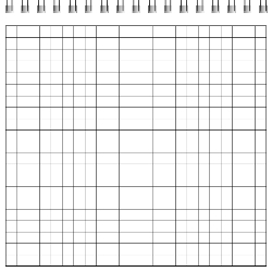 Top Bind - Grid Sheets - Photo - Spiral Bound Notebook/Journal | 6