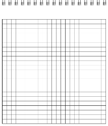 Top Bind - Grid Sheets - Spiral Bound Notebook/Journal | 6
