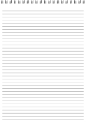 Top Bind - Lined Sheets - Pattern - Spiral Bound Notebook/Journal | 7