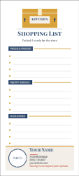 Custom 3.5" x 8" Notepad, Moving Box Shopping List