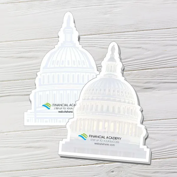 Capitol Dome Sticky Notes - Die-Cut Campaign Handout Made in USA