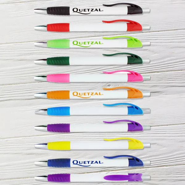 Sierra Grip Pens in assorted colors - promotional ballpoint pens with rubber grip