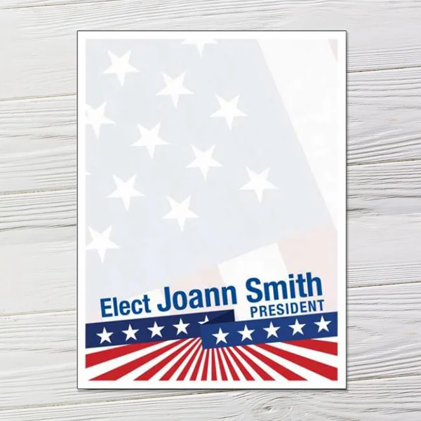 American Flag Campaign Notepad - 4x5.5 Walk Piece Made in USA