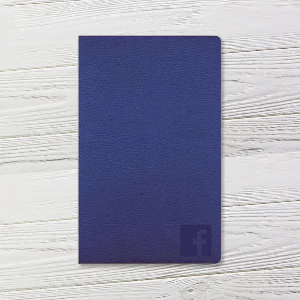 Navy blue 5x8 metro field journal custom notepad with textured cover
