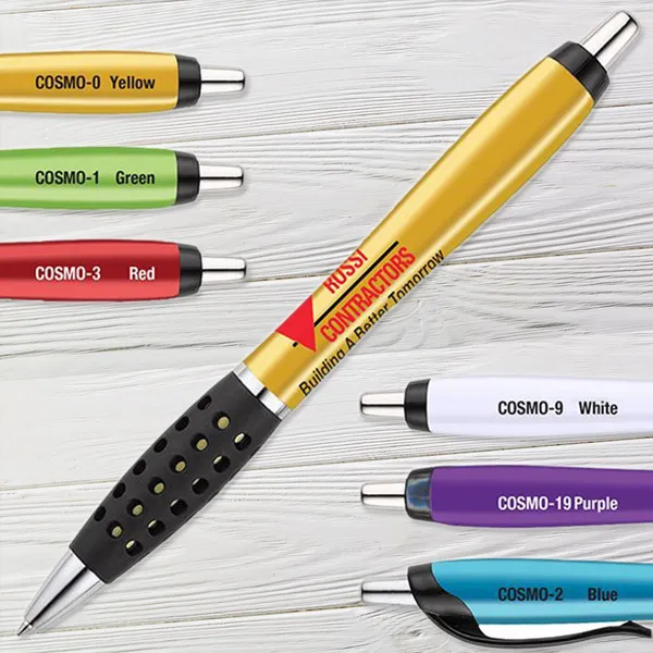 Cosmopolitan Ballpoint Pen in multiple colors - yellow, green, red, white, purple, blue promotional pen set