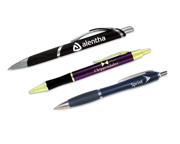 Custom grip pens with logo for ergonomic writing and branded promotions