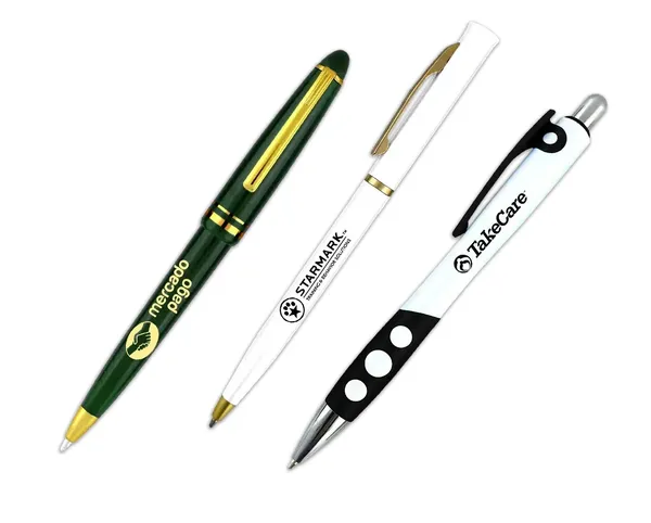 Custom plastic pens with logo printing for affordable high-volume promotions