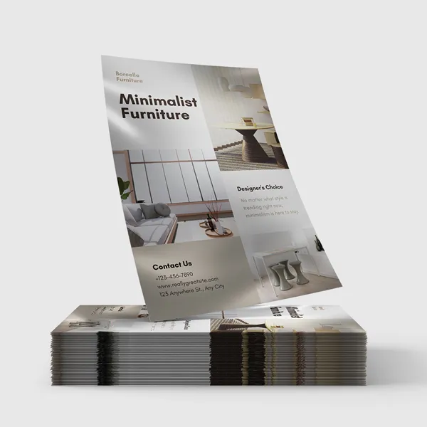 Silk Sell Sheets promotional product stack in minimalist beige and gray design