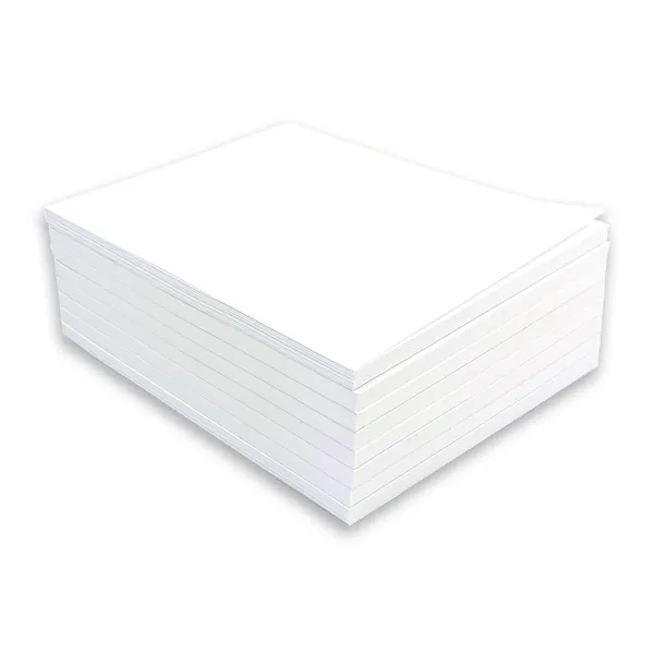 Blank White Memo Notepads 3.5 x 5.5 50 Sheets Custom Notepad