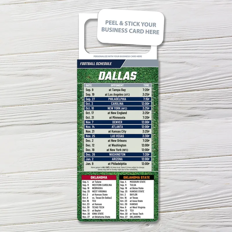 Pro Football Schedules - M.B.C. Sport 49