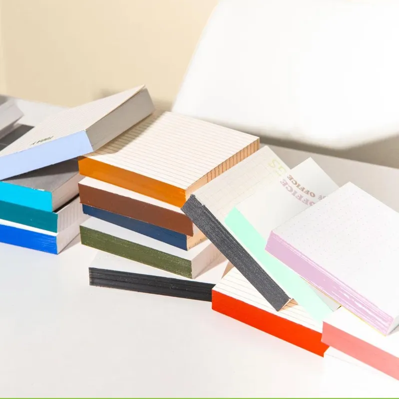 4" Square Tear-Away Pad w/ Colored Glue Spine 1