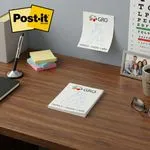 Custom 2.75x3 inch Post-it notes promotional sticky pad with logo, shown flat