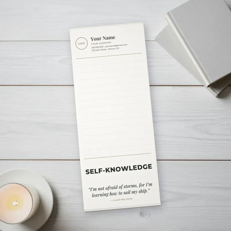 Inspirational Self-Knowledge notepad lifestyle