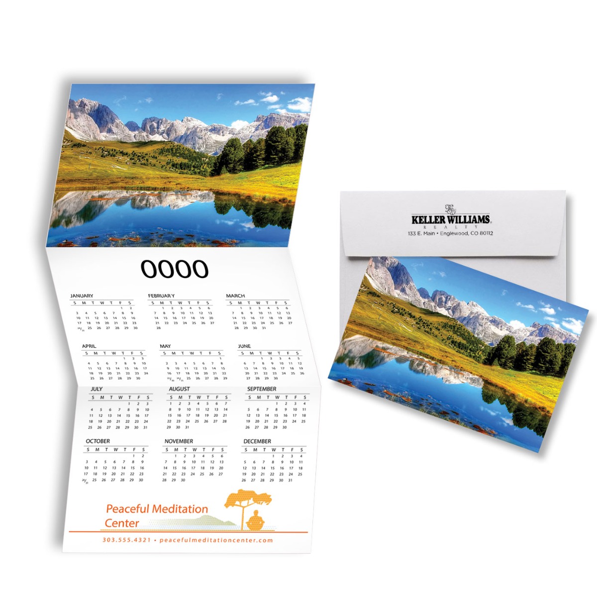 Z-Fold Card Calendar Dell | Captain Notepad
