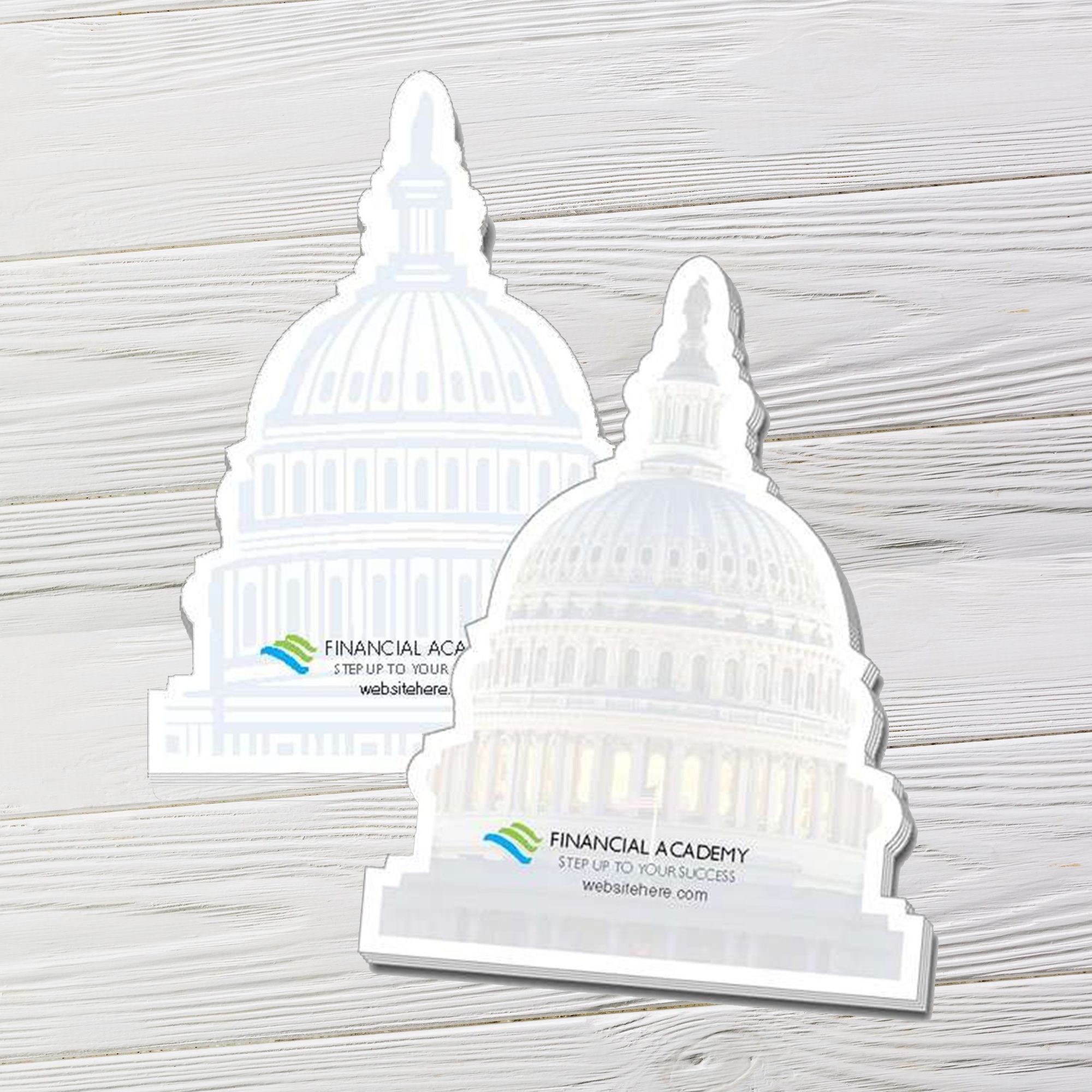 Capitol Dome Sticky Notes – Custom Political Campaign Swag (Made in USA)