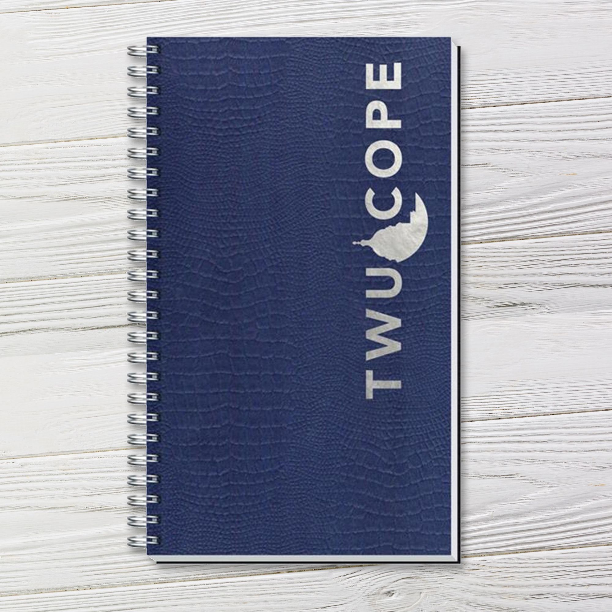 5.5 x 8.5 Journal ‚ Alligator Embossed, Optional Pen | Captain Notepad