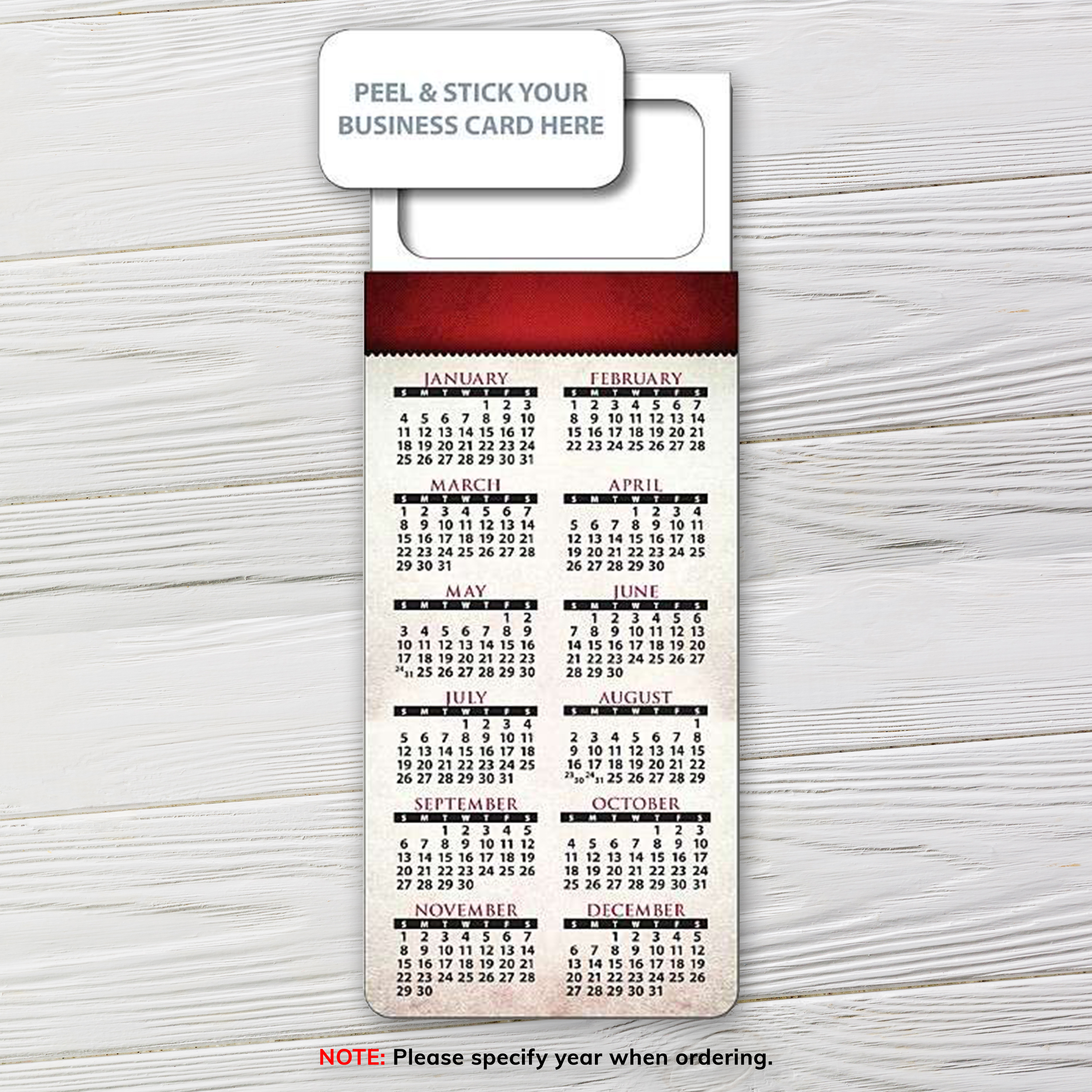 M.B.C. Stock Calendar 3.5 x 9 UV-Coated (1S) - 10 pt (Business Card ...