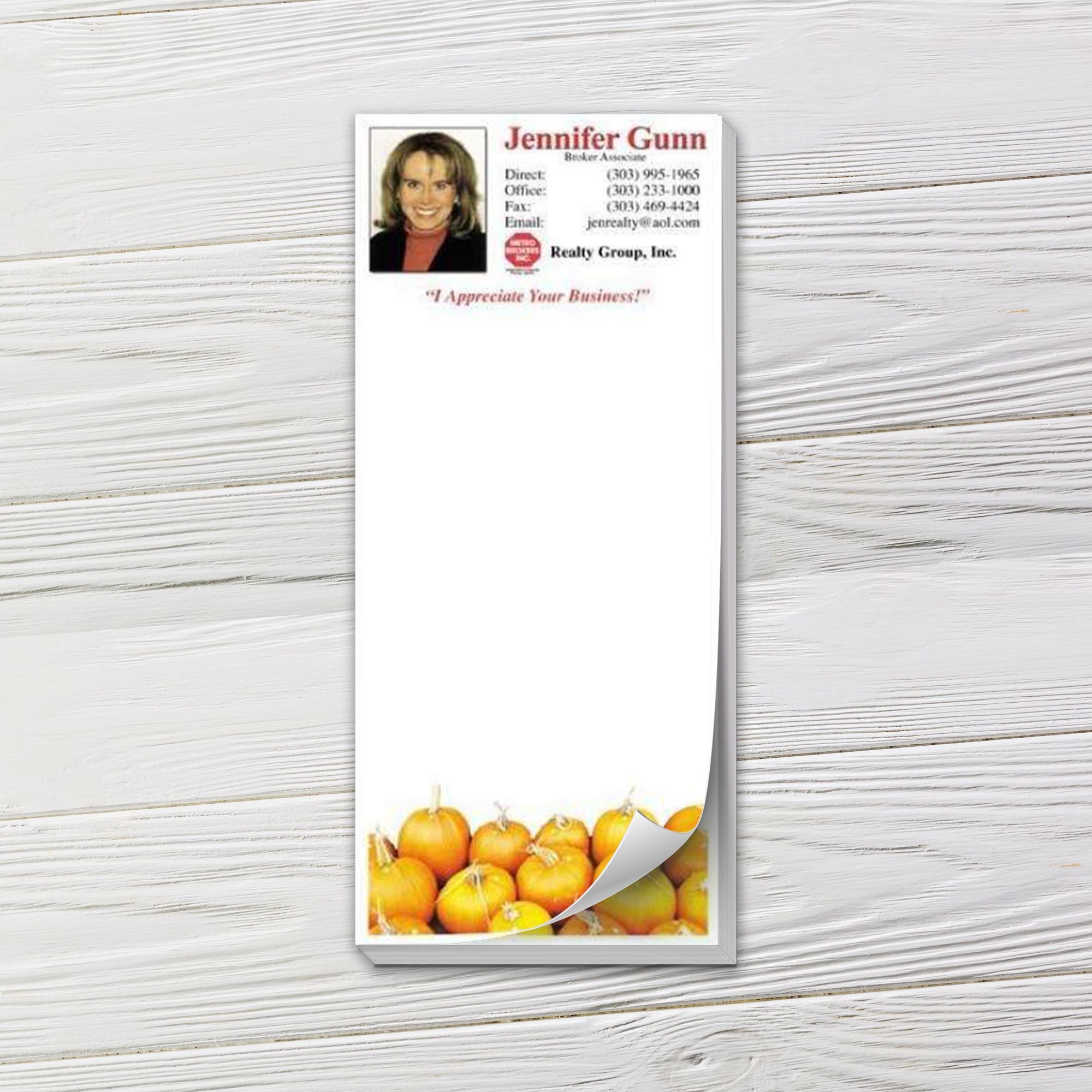 Custom Notepads | Pumpkins (Autumn Theme) | Captain Notepad