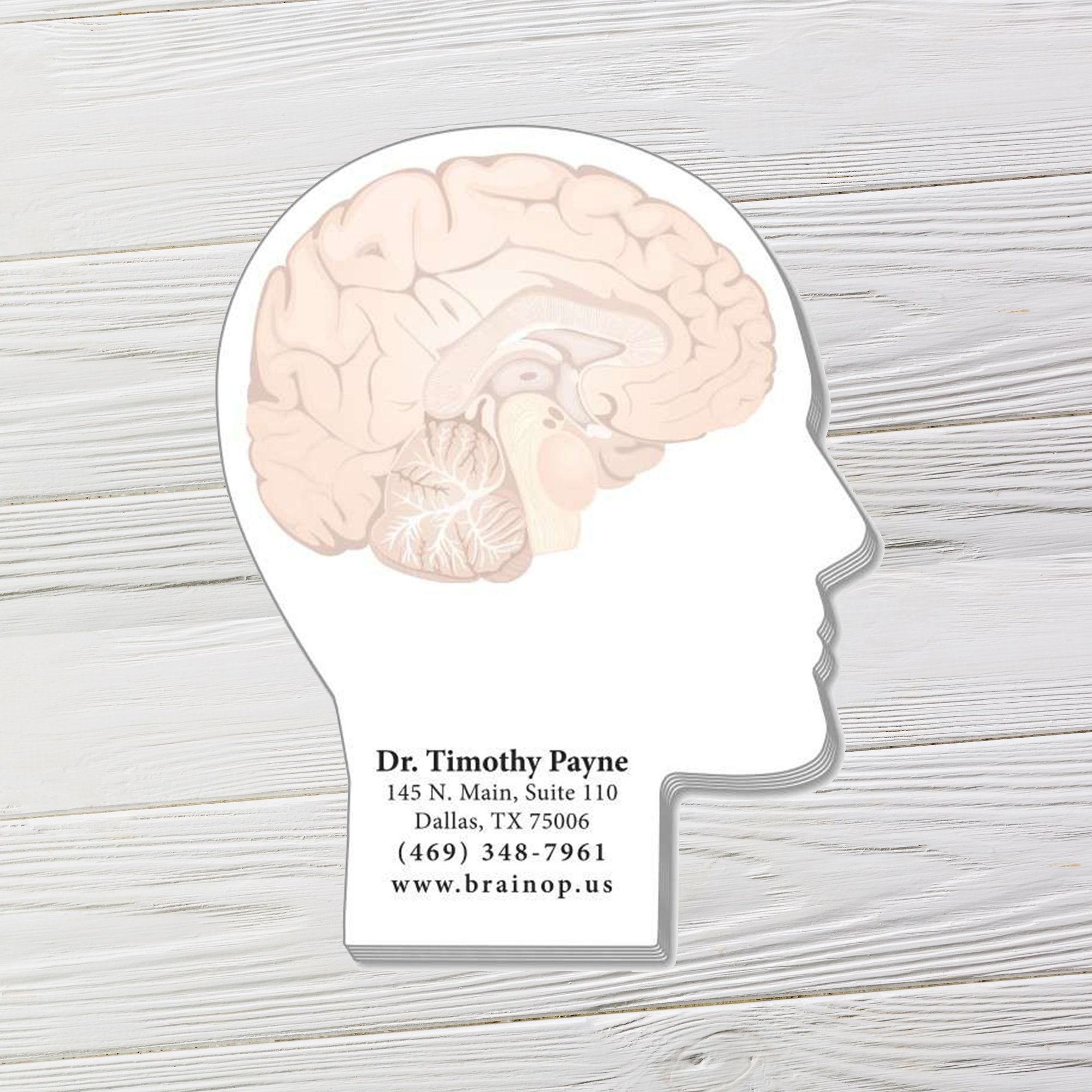 Custom Notepads: Face Profile Shaped Notepads| Captain Notepad Â®