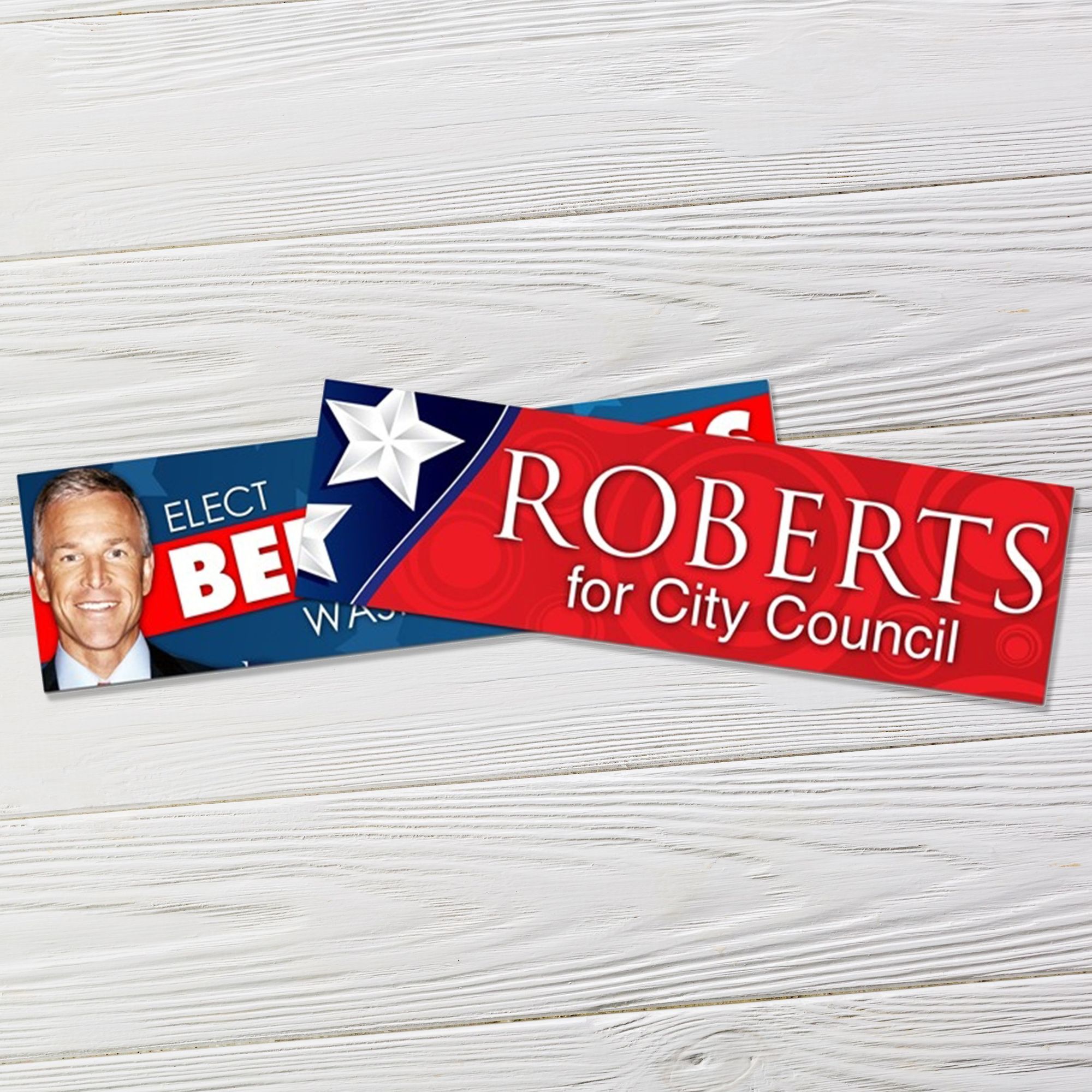 UV Coated Vinyl ‚8.625 x 2.5 Political Bumper Sticker | Captain Notepad