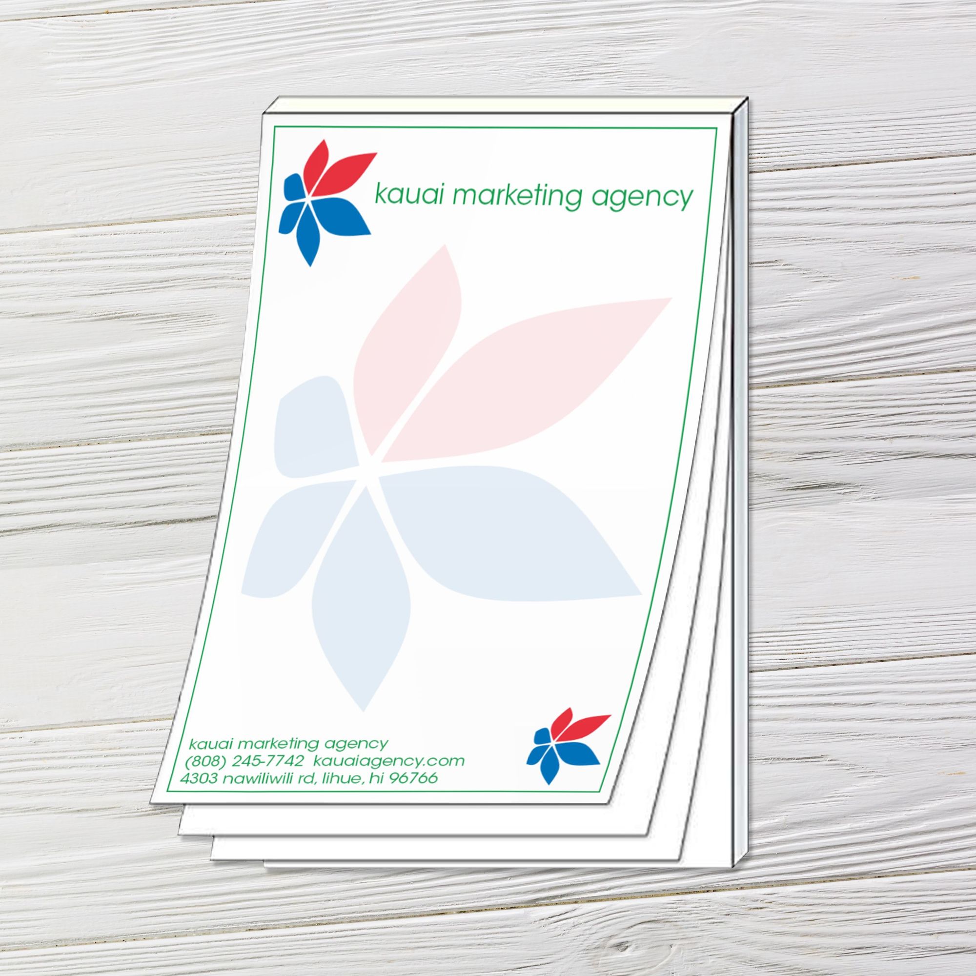 Custom Printed Notepad ‚5x8 Adhesive Pad | Captain Notepad