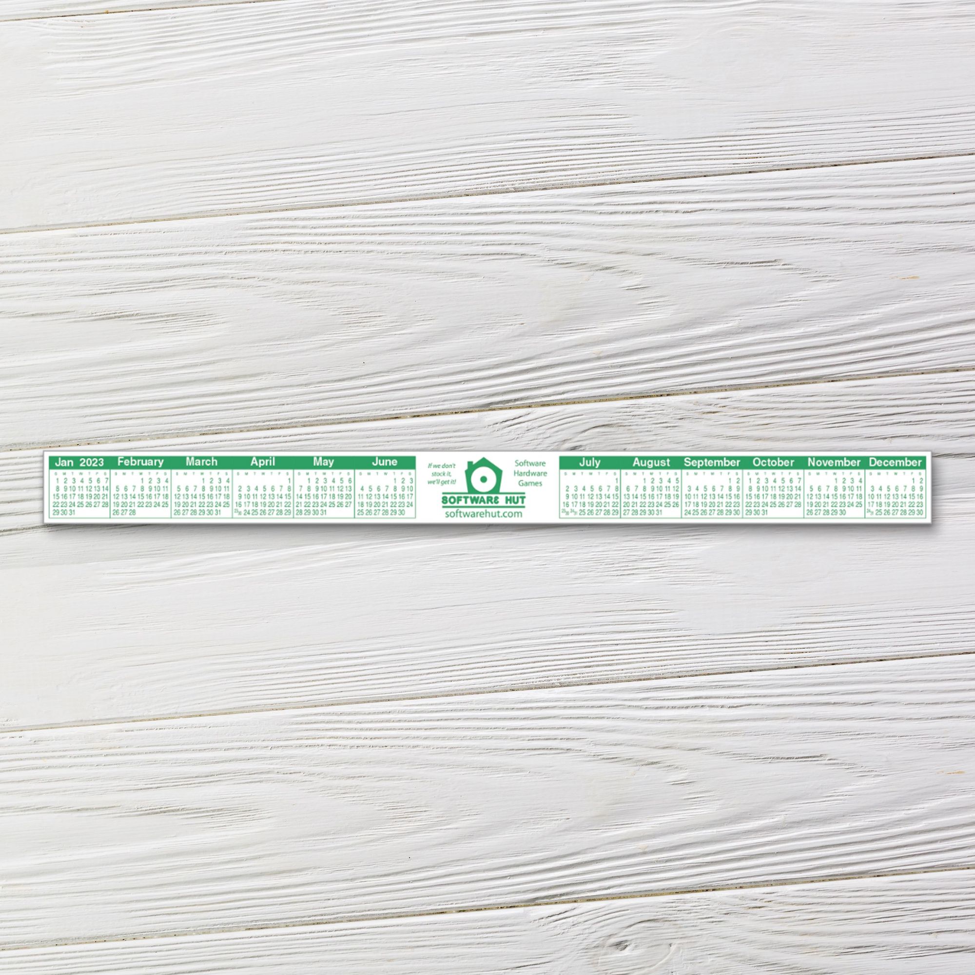 One Color Keyboard/Monitor Calendar | Rectangle | 1 1/8
