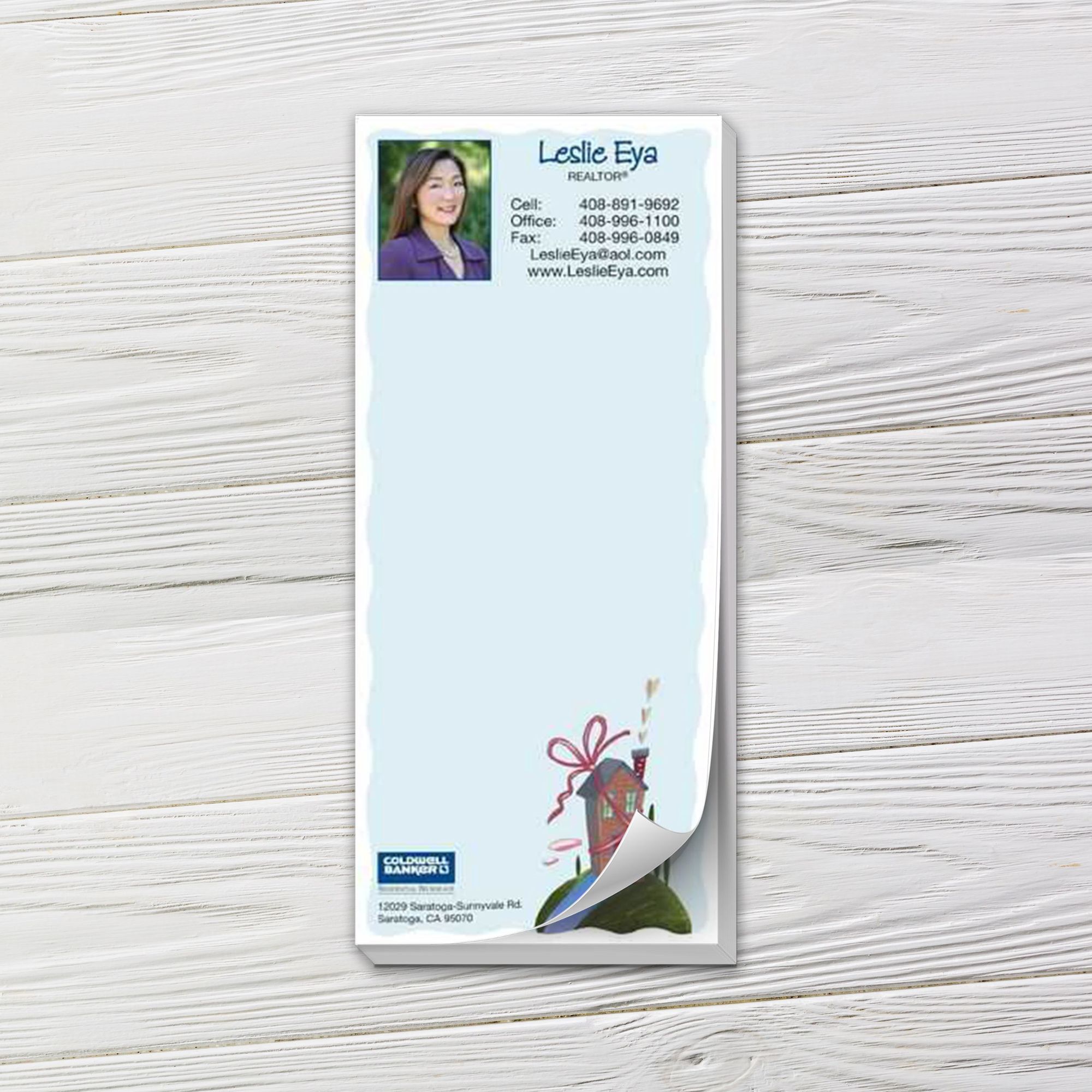 Custom Color Notepad | Confy House Blue Theme, 25 Sheets | Captain Notepad
