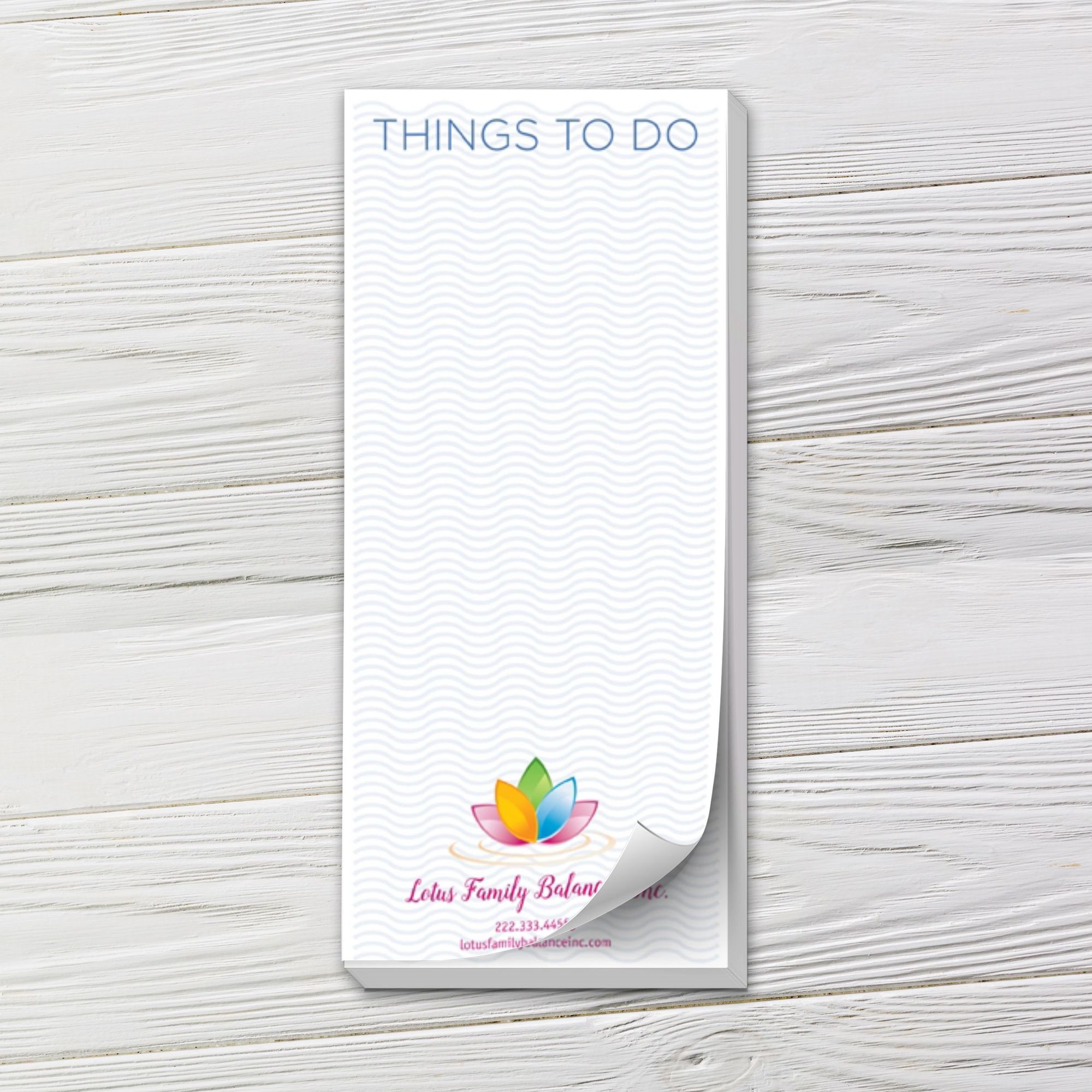 Full Color Notepads | Things To Do - Wave | Captain Notepad