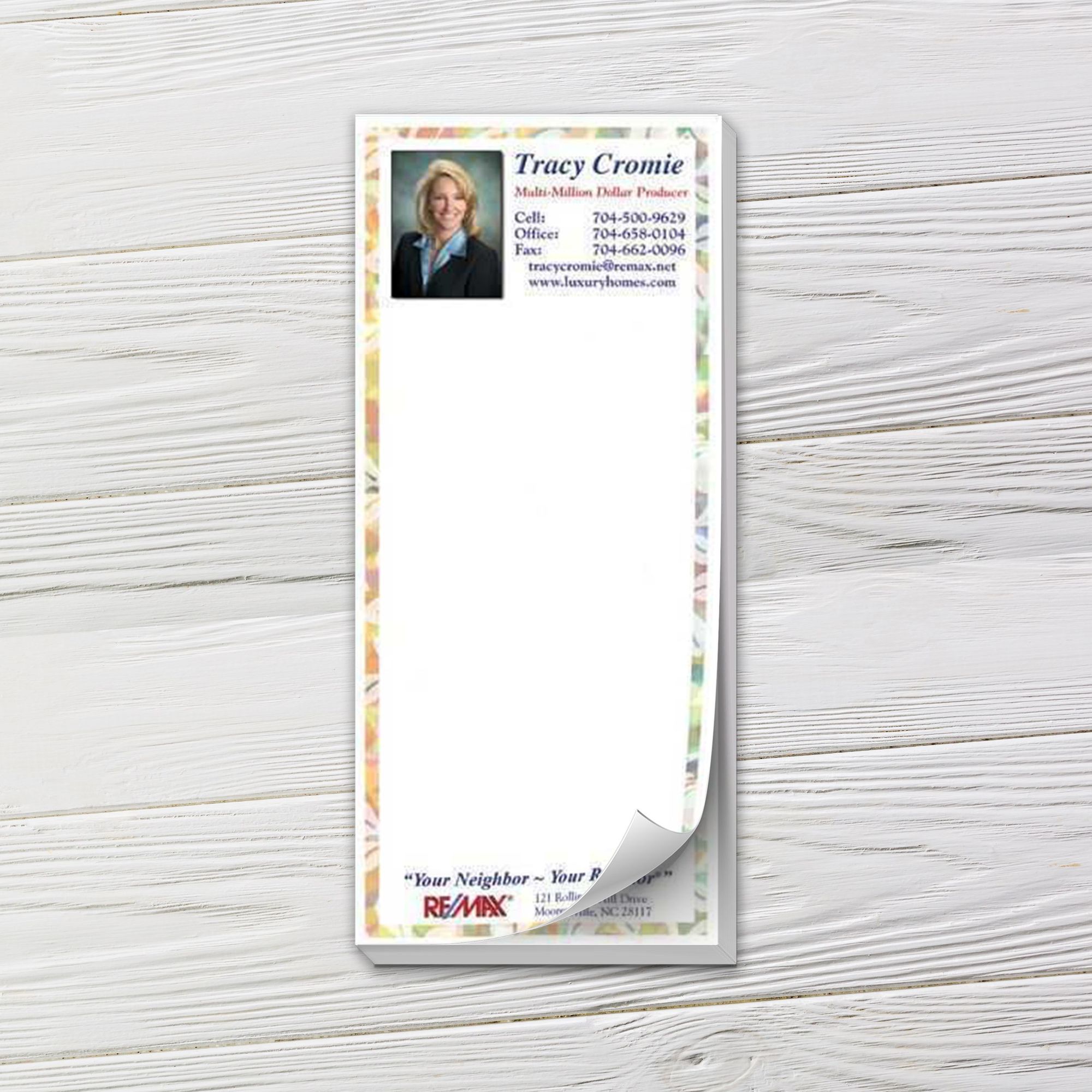 Full Color Notepad | Stationery Theme, 25 Sheets | Captain Notepad