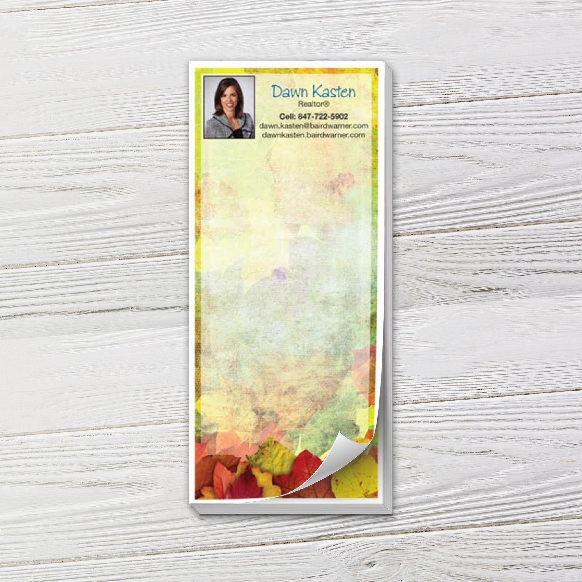 Autumn Notepads ‚ Elegant Falling Leaves | Full Color Notepads ...