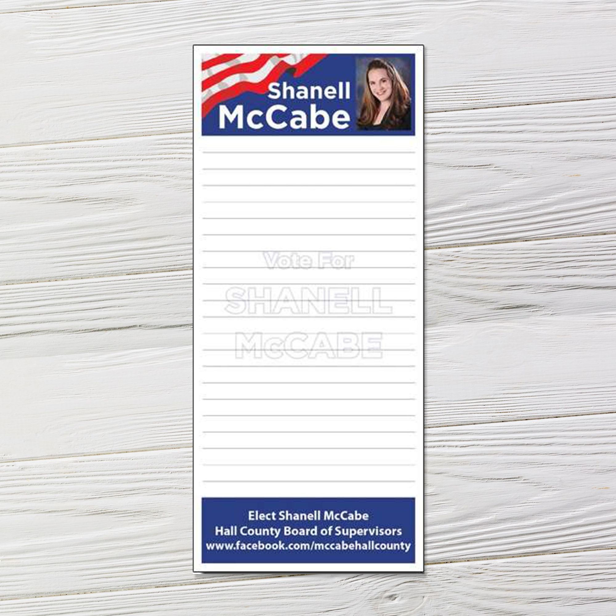Patriotic Stars & Stripes Campaign Notepads | Made in USA