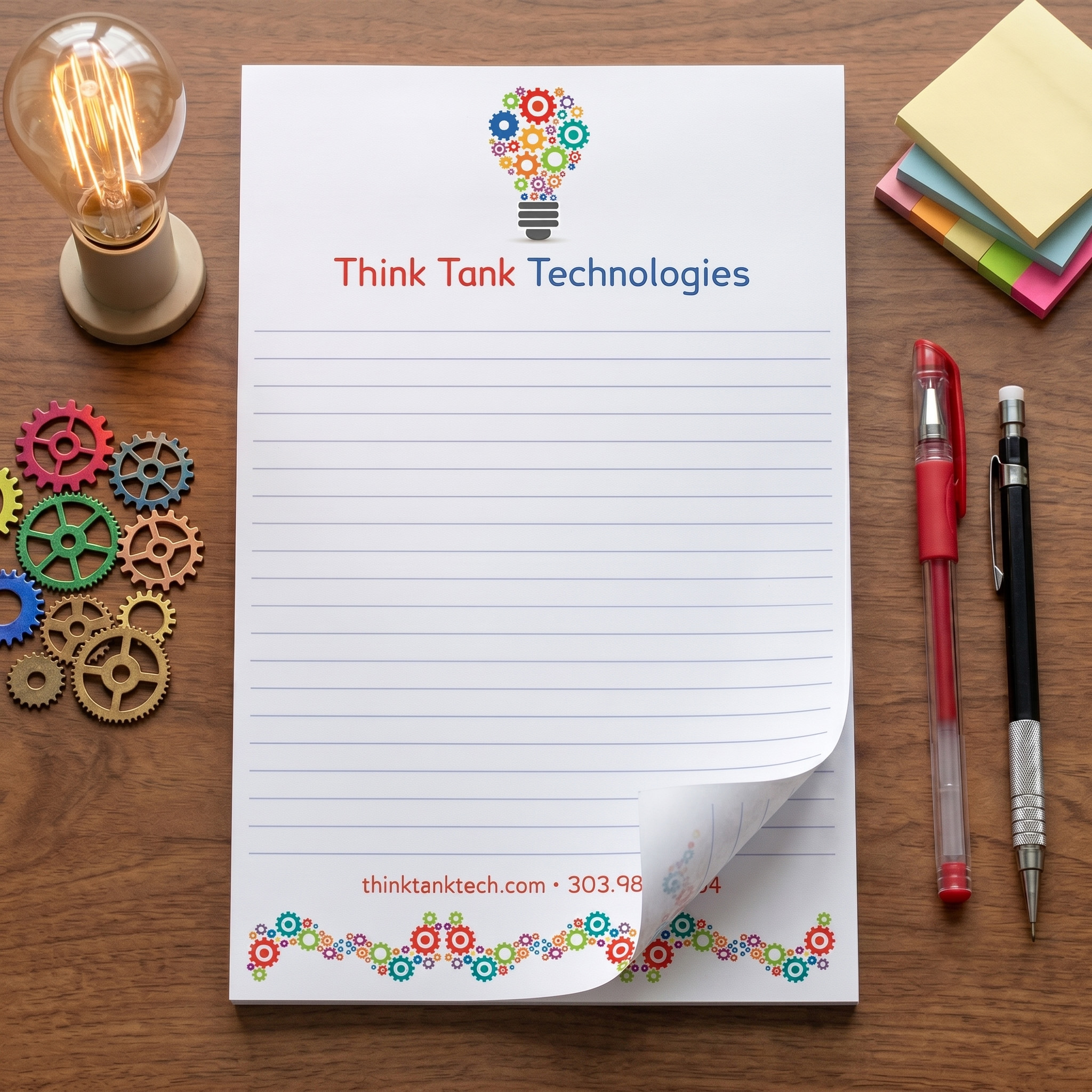 Custom 5.5" x 8.5" Notepads | Budget Pricing | Captain Notepad